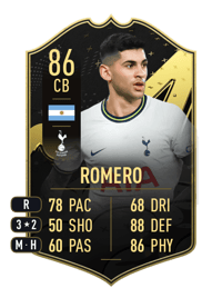 Cristian Romero Team of the Week 86 OVR