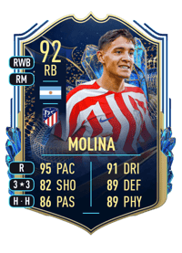Nahuel Molina Team of the Season 92 OVR