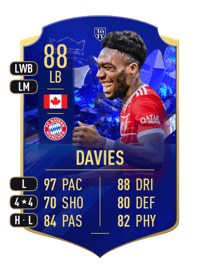 Alphonso Davies TOTY HONOURABLE MENTIONS 88 OVR