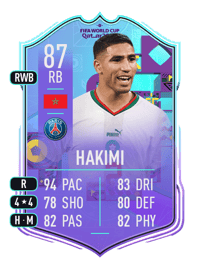 Achraf Hakimi World Cup Phenoms 87 OVR