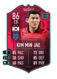 Kim Min Jae FIFA WC Path To Glory 86 OVR