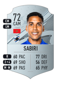 Abdelhamid Sabiri Rare 72 OVR