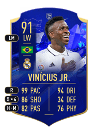 Vinícius Jr. TOTY HONOURABLE MENTIONS 91 OVR