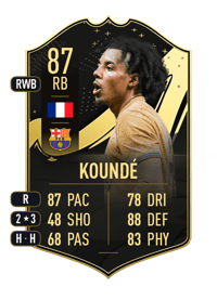 Jules Koundé Team of the Week 87 OVR
