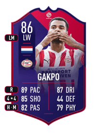 Cody Gakpo POTM EREDIVISIE 86 OVR