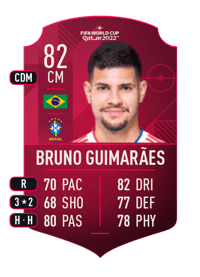 Bruno Guimarães World Cup Player 82 OVR