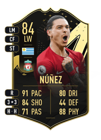 Darwin Núñez Team of the Week 84 OVR