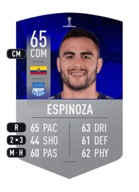 Joseph Espinoza CONMEBOL SUDAMERICANA 65 OVR