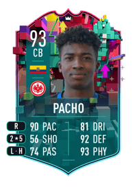 William Pacho Premium Level Up 93 OVR