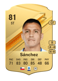 Alexis Sánchez Rare 81 OVR
