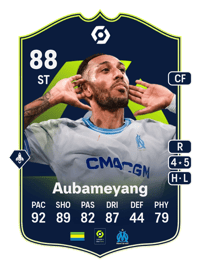 Pierre-Emerick Aubameyang POTM Ligue 1 88 OVR