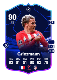 Antoine Griezmann UEFA EUROPA LEAGUE TEAM OF THE TOURNAMENT 90 OVR