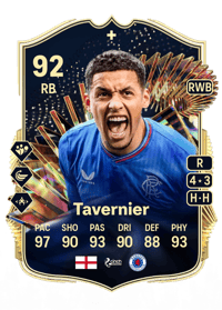 James Tavernier Team of the Season Plus 92 OVR