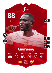 Serhou Guirassy POTM Bundesliga 88 OVR