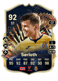 Alexander Sørloth Team of the Season 92 OVR
