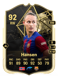Caroline Graham Hansen Team of the Week 92 OVR