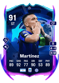 Lautaro Martínez UCL Road to the Final 91 OVR