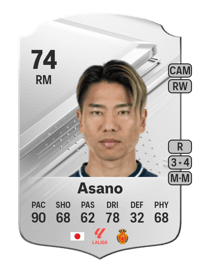 Takuma Asano Rare 74 OVR