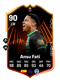 Ansu Fati UEL Road to the Final 90 OVR