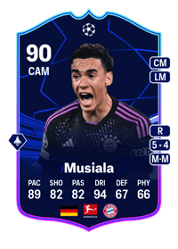 Jamal Musiala UEFA EUROPA LEAGUE TEAM OF THE TOURNAMENT 90 OVR