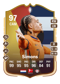 Xavi Simons UEFA EURO Make Your Mark Plus 97 OVR