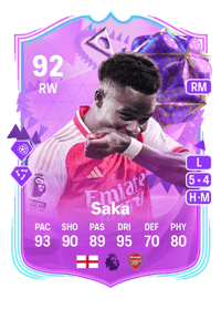 Bukayo Saka Ultimate Birthday 92 OVR
