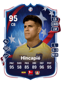 Piero Hincapié Copa América Path to Glory 95 OVR