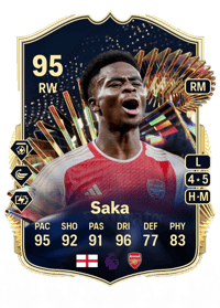 Bukayo Saka Team of the Season 95 OVR