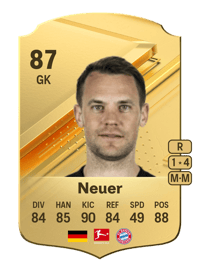 Manuel Neuer Rare 87 OVR