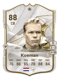 Ronald Koeman Icon 88 OVR
