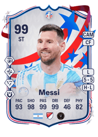 Lionel Messi Copa América Team of the Tournament 99 OVR