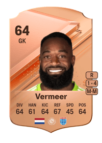 Kenneth Vermeer Rare 64 OVR