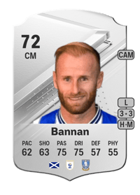 Barry Bannan Rare 72 OVR