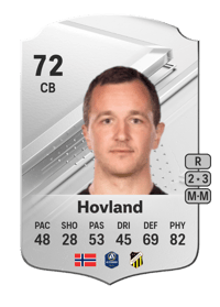 Even Hovland Rare 72 OVR