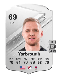 William Yarbrough Rare 69 OVR