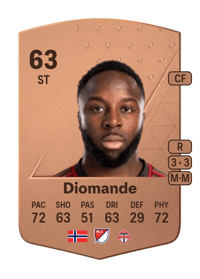 Adama Valentin Diomande Common 63 OVR