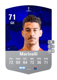 Gonzalo Marinelli CONMEBOL Sudamericana 71 OVR
