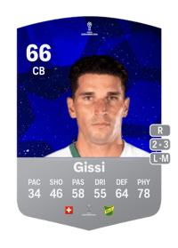 Dylan Gissi CONMEBOL Sudamericana 66 OVR