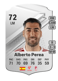 Alberto Perea Rare 72 OVR