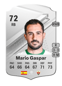 Mario Gaspar Rare 72 OVR