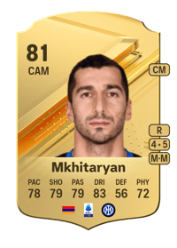 Henrikh Mkhitaryan Rare 81 OVR