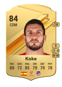 Koke Rare 84 OVR