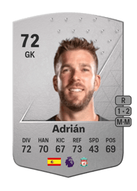 Adrián Common 72 OVR