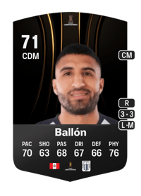 Josepmir Ballón CONMEBOL Libertadores 71 OVR