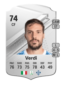 Simone Verdi Rare 74 OVR