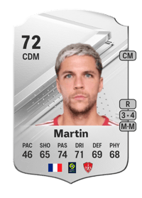 Jonas Martin Rare 72 OVR