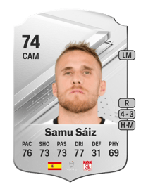 Samu Sáiz Rare 74 OVR