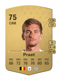 Dennis Praet Common 75 OVR