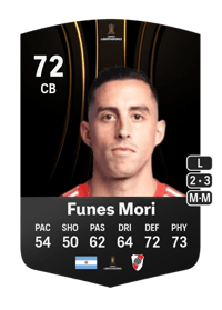 Ramiro Funes Mori CONMEBOL Libertadores 72 OVR