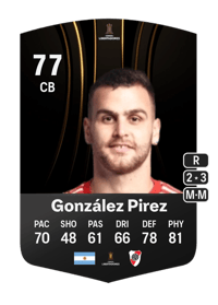 Leandro González Pirez CONMEBOL Libertadores 77 OVR